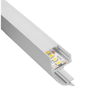 CENTURY AL PROFIL pro LED pásek 10mm nástěnný opálový kryt IP20 délka 2m CEN KPRVE-4217 obraz
