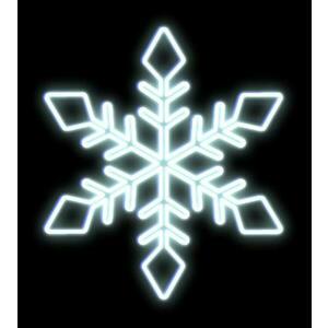 DecoLED LED světelná vločka na VO, pr. 100 cm, ledově bílá obraz