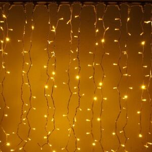 DecoLED LED světelná záclona - 1x1, 5m, teple bílá, 150 diod obraz