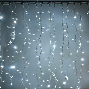 DecoLED LED světelná záclona - 1x3m, ledově bílá, 300 diod obraz