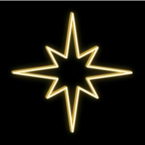 DecoLED LED světelný motiv hvězda, teple bílá, pr. 50 cm obraz