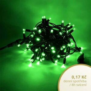 DecoLED LED světelný řetěz - 5m, zelená, 50 diod obraz