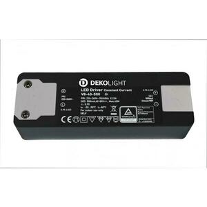 Light Impressions Deko-Light LED-napájení BASIC, CC, V8-40-500mA/40W konstantní proud 500 mA IP20 40-80V DC 20, 00-40, 00 W 862197 obraz