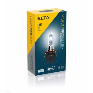 ELTA H11 VisionProBlue +50% 55W 12V PGJ19-2 sada 2ks EB2711TR obraz
