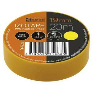 EMOS Izolační páska PVC 19mm / 20m žlutá 2001192060 obraz