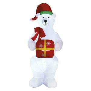 EMOS LED lední medvěd s vánočním dárkem, nafukovací, 240 cm, venkovní i vnitřní, studená bílá DCFC15 obraz