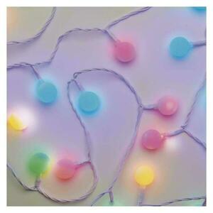 EMOS LED světelný cherry řetěz – kuličky 2, 5 cm, 4 m, venkovní i vnitřní, multicolor, časovač D5AM01 obraz