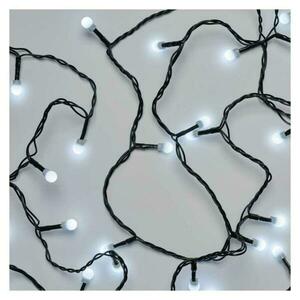 EMOS LED vánoční cherry řetěz – kuličky, 48 m, venkovní i vnitřní, studená bílá, časovač D5AC05 obraz