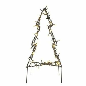 EMOS LED vánoční stromek kovový, 50 cm, venkovní i vnitřní, teplá bílá DCZW05 obraz