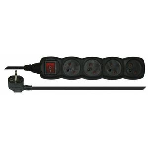 EMOS Prodlužovací kabel s vypínačem 4 zásuvky 3m černý 1902340300 obraz