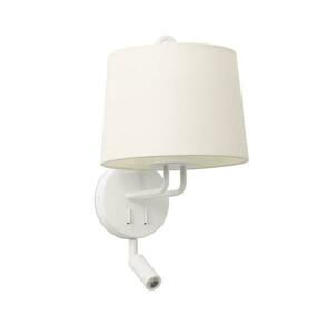 FARO MONTREAL nástěnná lampa, bílá, se čtecí lampičkou obraz