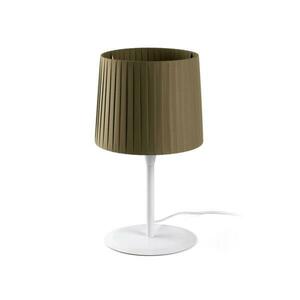 FARO SAMBA bílá/skládaná zelená stolní lampa obraz