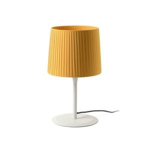 FARO SAMBA bílá/skládaná žlutá stolní lampa obraz