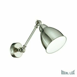 Ideal Lux NEWTON AP1 NICKEL LAMPA NÁSTĚNNÁ 016399 obraz