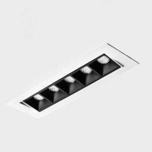 KOHL LIGHTING KOHL-Lighting NSES TILT zapuštěné svítidlo s rámečkem 167x58 mm bílá-černá 10 W CRI 90 2700K 1.10V obraz