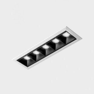 KOHL LIGHTING KOHL-Lighting NSES zapuštěné svítidlo s rámečkem 147x45 mm bílá-černá 10 W CRI 90 2700K Dali obraz