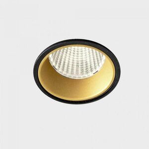KOHL LIGHTING KOHL-Lighting VERSUS zapuštěné svítidlo s rámečkem pr. 80 mm černá-zlatá 38° 15 W CRI 80 3000K Non-Dimm obraz