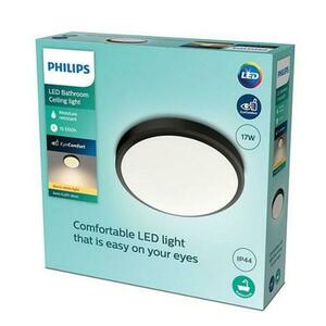 LED Koupelnové stropní svítidlo Philips Doris CL257 8719514326606 17W 1500lm 2700K IP44 31, 3cm černé obraz