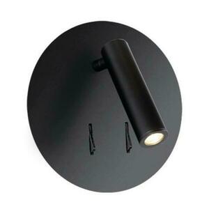 LED Nástěnné svítidlo AZzardo Faro black AZ3204 6W+3W 420+250lm 3000K IP20 15cm černé obraz