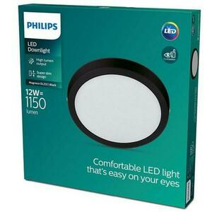 LED Stropní přisazené svítidlo Philips Magneos 8719514328693 12W 1150lm 2700K IP20 21cm kulaté černé obraz