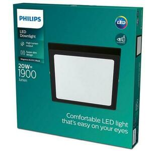 LED Stropní přisazené svítidlo Philips Magneos 8719514328822 20W 1900lm 2700K IP20 28, 5cm hranaté černé obraz