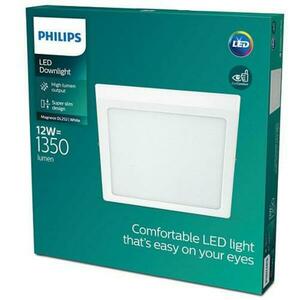 LED Stropní přisazené svítidlo Philips Magneos 8719514328860 12W 1350lm 4000K IP20 21cm hranaté bílé obraz