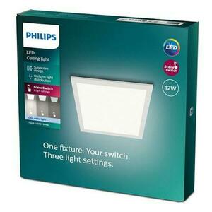 LED Stropní přisazený panel Philips Superslim Touch CL560 8719514326668 12W 1200lm 4000K IP20 30cm bílý, 3-krokové stmívání obraz