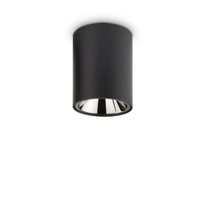 LED Stropní svítidlo Ideal Lux Nitro Round Nero 206004 kulaté černé 10W 900lm obraz