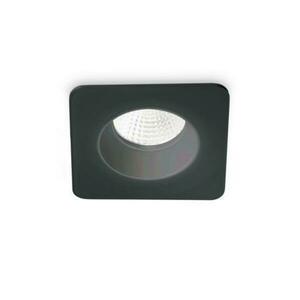 LED Stropní zápustné bodové svítidlo Ideal Lux ROOM-65 SQUARE BK 252056 8W 800lm 3000K IP65 10cm hranaté černé obraz