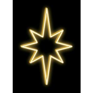 DecoLED LED světelná hvězda na VO, 35x50 cm, teple bílá obraz