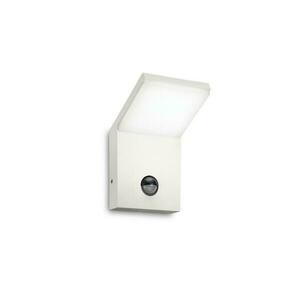 LED Venkovní nástěnné svítidlo Ideal Lux Style AP1 Bianco 209852 9, 5W 680lm IP54 bílé s čidlem obraz