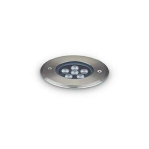 LED Venkovní pozemní zápustné svítidlo Ideal Lux FLOOR D12 255668 6W 780lm 3000K IP67 12cm ocelové obraz