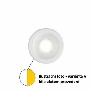 LED Zápustné schodišťové svítidlo Ideal Lux Virus WH GD 244822 3W 210lm 3000K IP20 bílo-zlaté obraz