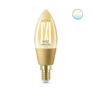 LED Žárovka WiZ Tunable White Filament Amber 8718699787257 E14 C35 4, 9-25W 370lm 2000-5000K, stmívatelná obraz