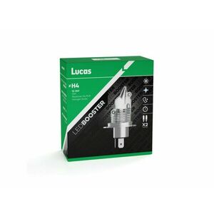 Lucas 12V/24V H4 LED žárovka P43t, sada 2 ks 6500K obraz