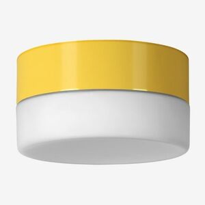 LUCIS stropní a nástěnné svítidlo NOMIA 18, 1W LED 3000K sklo žlutá opál BS24.K1.N24.35L DALI obraz