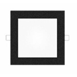 mivvy a.s. Mivvy LED podhledové svítidlo SLIM VOLCANO BLACK 200x200 mm 15W/3000K SLM20203KB obraz