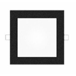 mivvy a.s. Mivvy LED podhledové svítidlo SLIM VOLCANO BLACK 200x200 mm 15W/4500K SLM20204K5B obraz