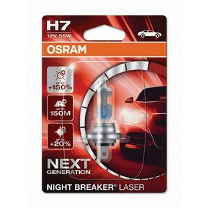 OSRAM H7 12V 55W PX26d NIGHT BREAKER LASER +150% více světla 1ks blistr 64210NL-01B obraz