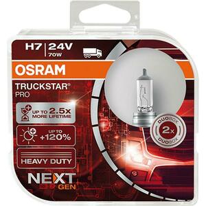 OSRAM H7 24V 70W PX26d TRUCKSTAR PRO NEXT GEN +120% více světla 2ks 64215TSP-HCB obraz