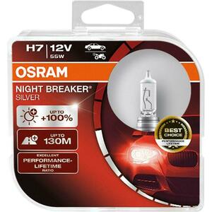 OSRAM H7 64210NBS-HCB NIGHT BREAKER SILVER +100% 55W obraz