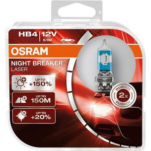 OSRAM HB4 Night breaker LASER +150% 9006NL-HCB 51W 12V duobox obraz