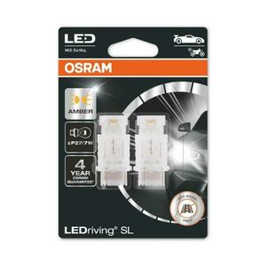 OSRAM LED P27/7W 3157DYP-02B AMBER 12V 1, 7W W2.5x16q obraz