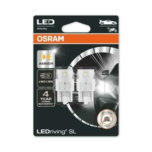 OSRAM LED W21/5W 7515DYP-02B AMBER 12V 1, 8W W3x16q obraz