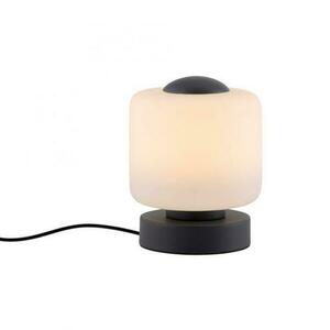 PAUL NEUHAUS LED stolní lampa antracit, kruhová, dotykový stmívač, nadčasový design 3000K obraz