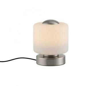 PAUL NEUHAUS LED stolní lampa stříbrná, kruhová, dotykový stmívač, nadčasový design 3000K obraz