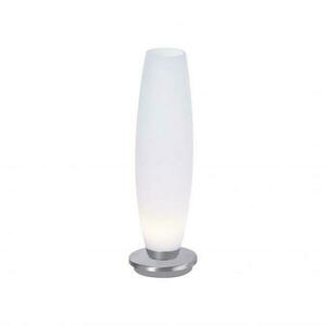 PAUL NEUHAUS LED stolní lampa z opálového skla v jednoduchém designu a stříbrnou nohou 2700K PN 4027-55 obraz