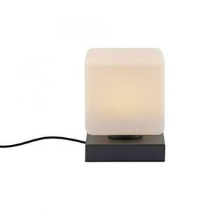 PAUL NEUHAUS LED stolní lampa, antracit, tvar kostky, dotykový stmívač, nadčasový design 3000K obraz