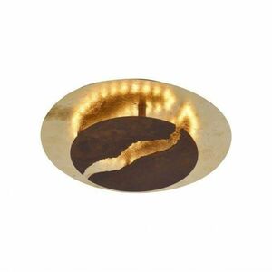 PAUL NEUHAUS LED stropní svítidlo, imitace plátkového zlata a rzi, moderní SimplyDim 3000K PN 6982-48 obraz