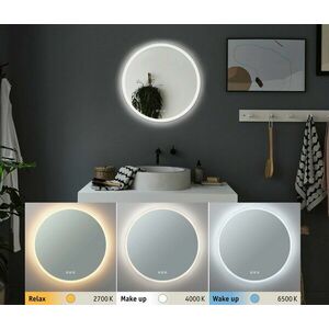 PAULMANN HomeSpa LED zrcadlo s osvětlením Mirra kruhové IP44 zrcadlo/bílá 21W WhiteSwitch 789.52 obraz
